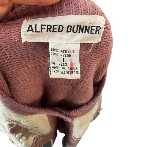 Vintage Light Pink Gingerbread Cottagecore Christmas Holiday Sweater L - Picture 3 of 5